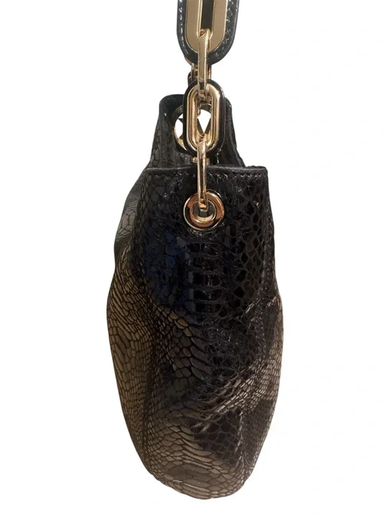 Michael Kors, Fulton Python Embossed, leather hobo shoulder bag - Picture 4 of 7
